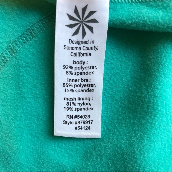 Athleta Women's Green Athletic Tank Top Size M - Picture 7 of 7